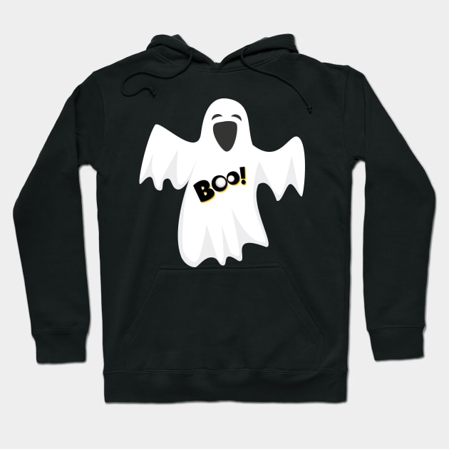 Boo! Halloween Hoodie by Guri386